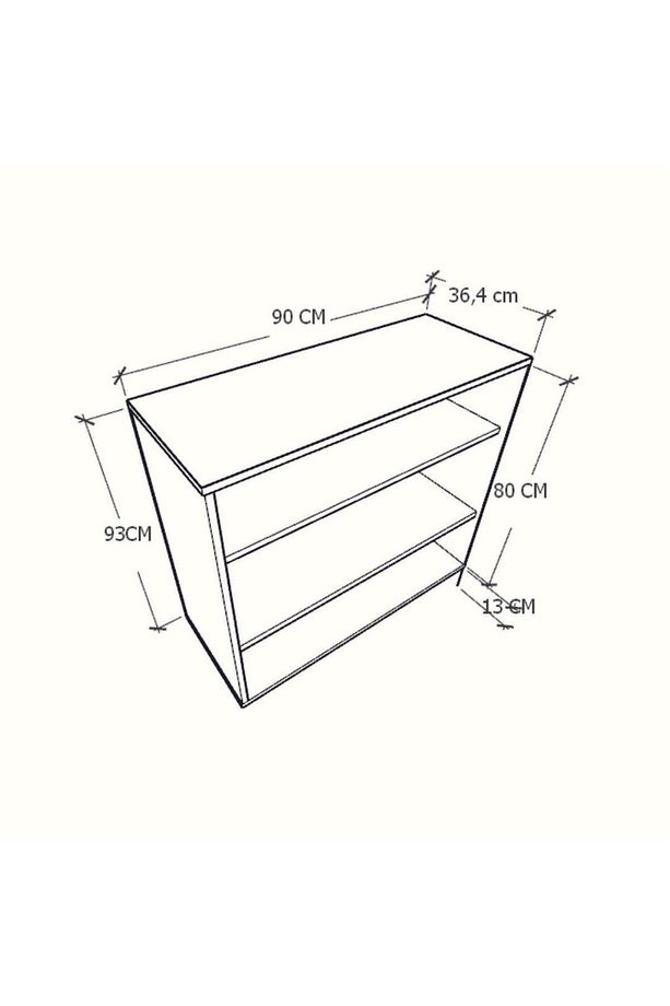 Mdf Bohem Dolap-(mdf 2 Kapaklı Hazeranlı)-(ahşap Desenli)-(90 Cm Genişlik)-(tombul Ayaklı) - 4