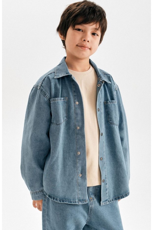 Children's Oversize Fit Top and Bottom Denim Set