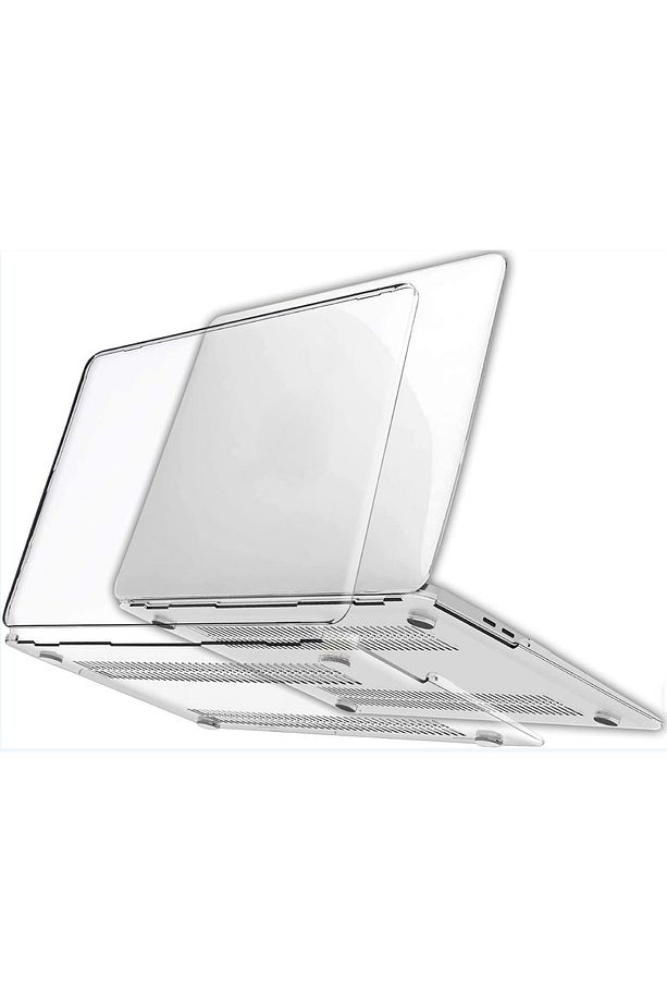 Macbook Pro 14 M1 M2 M3 M4 A2442 A2779 A2992 A2918 A3112 Kılıf Şeffaf Kristal 360 Kapak - 1