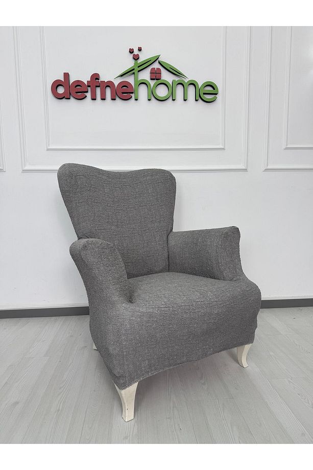 Döşemelik Kumaş Düz Keten Lastikli Kayma Yapmayan 3311 Takım Koltuk Örtüsü - 3