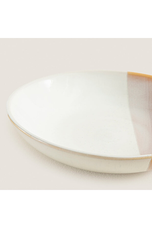 Naturally Çukur Tabak 21 Cm Bej - 5