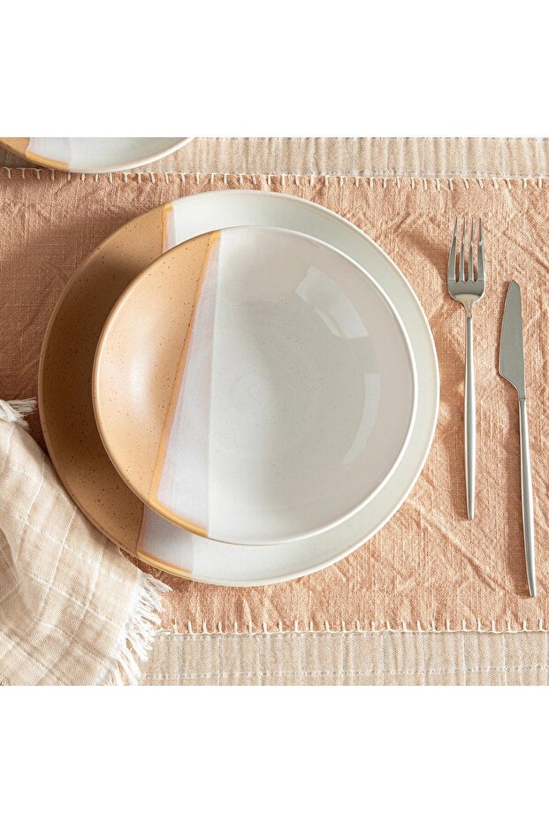 Naturally Çukur Tabak 21 Cm Bej - 2