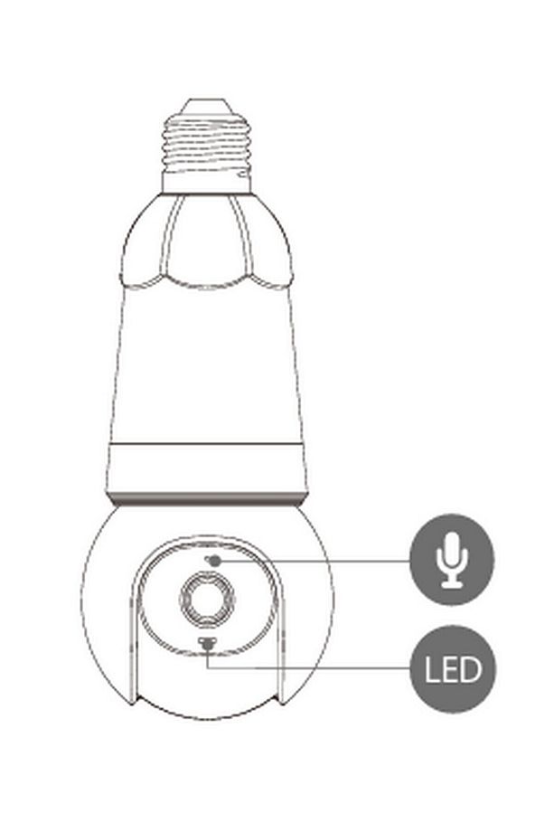 3 Mp Kablosuz Ampul Kamera (BULB CAM) (IPC-S6DP-3M0WEB) - 2