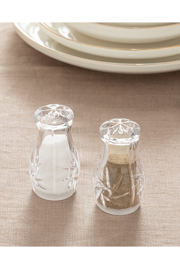 Wendo Glass Set of 2 Salt and Pepper Shakers 4.7x8.2 cm Transparent