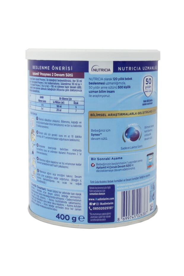 Prosyneo 2 Devam Sütü 400 Gr 6 Adet - 8