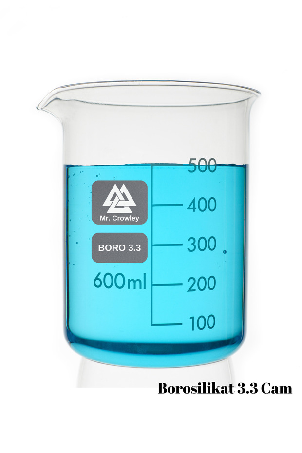 Cam Beher 600 ml 3 adet Kısa Form Isıya Dayanıklı - 3