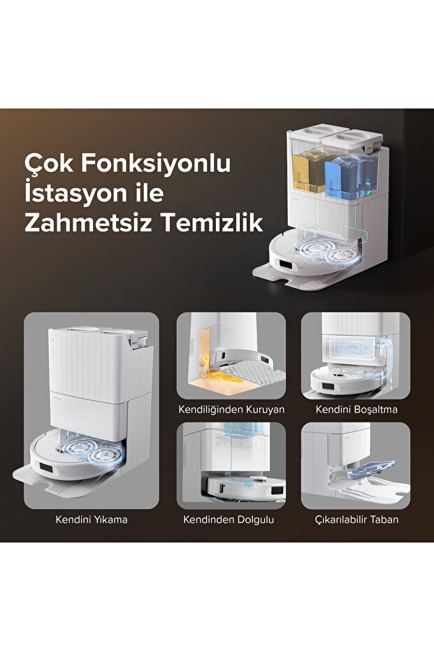 Qrevo S Akıllı Robot Süpürge Beyaz - 6