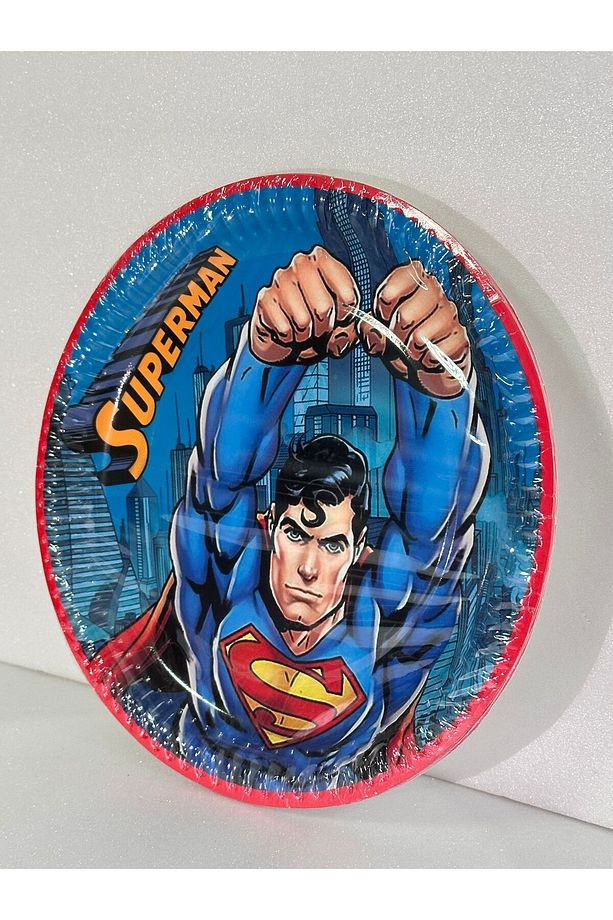 Superman 8'li Kağıt Tabak Bardak Seti - 2