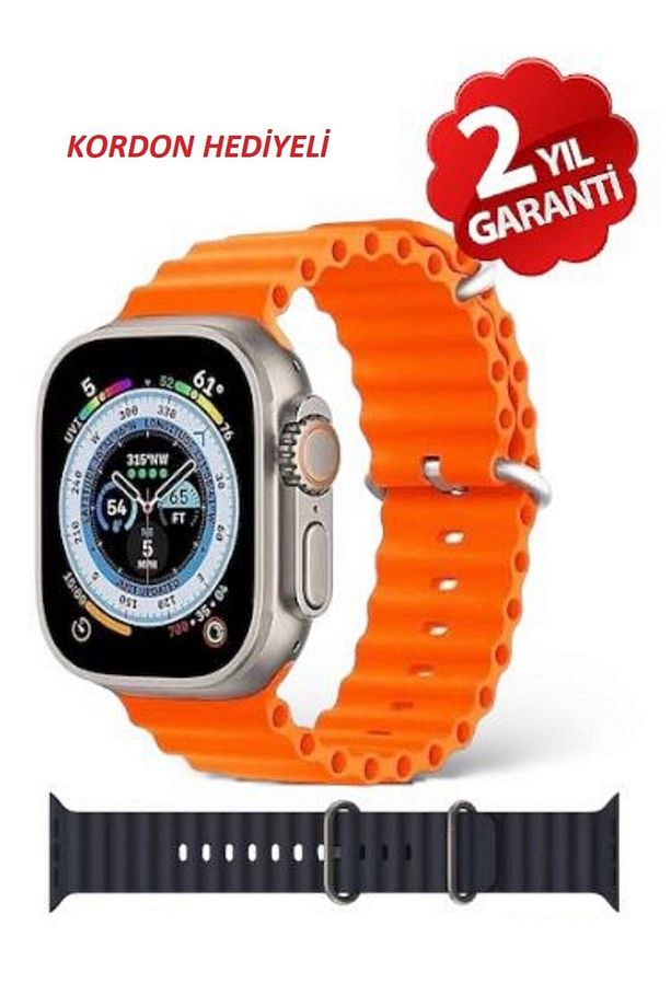 Watch 8 T20 Ultra 49 Mm 2.09 Inç Hesap Makinesi 4 Farklı Menü Ios Android Uyumlu Hediye Kordon - 3