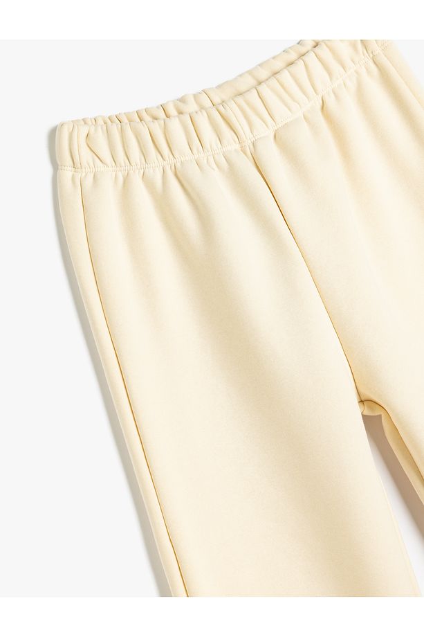 Beli Lastikli Şardonlu Basic Jogger Eşofman Altı - 3