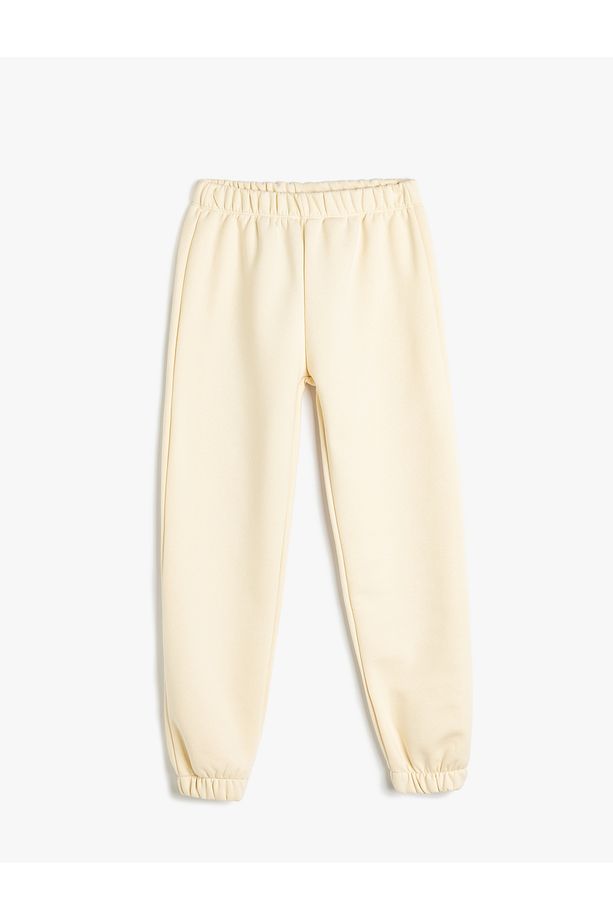 Beli Lastikli Şardonlu Basic Jogger Eşofman Altı - 1