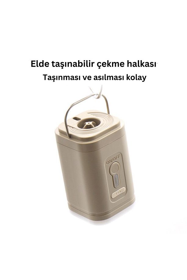 Taşınabilir Kablosuz Elektrikli Hava Pompası, Type-C  Şarjlı, Şişirme ve Söndürme İçin 5 Başlıklı - 5