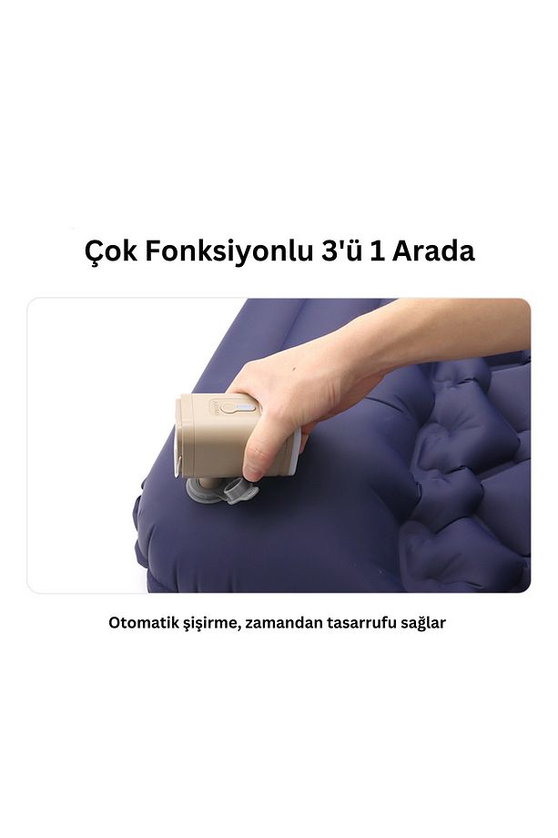 Taşınabilir Kablosuz Elektrikli Hava Pompası, Type-C  Şarjlı, Şişirme ve Söndürme İçin 5 Başlıklı - 6