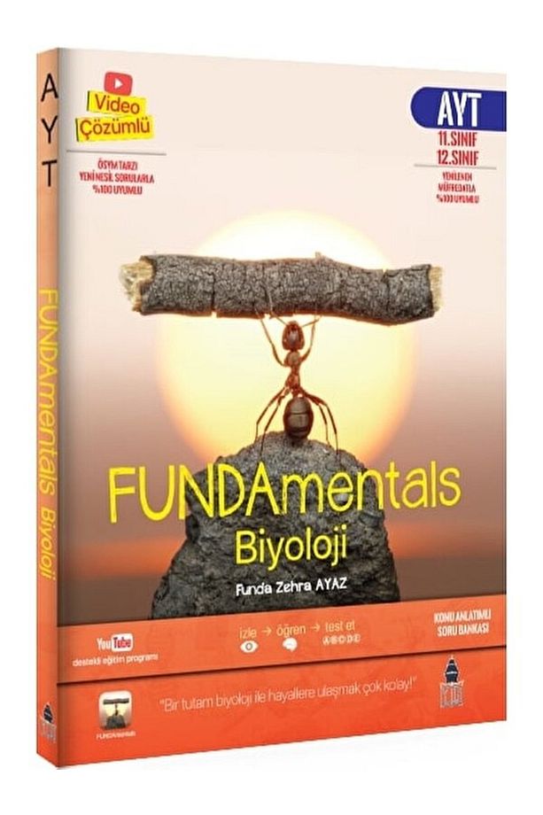 Yayınları Fundamentals Biyoloji Ayt Konu Anlatımlı Soru Bankası - 1