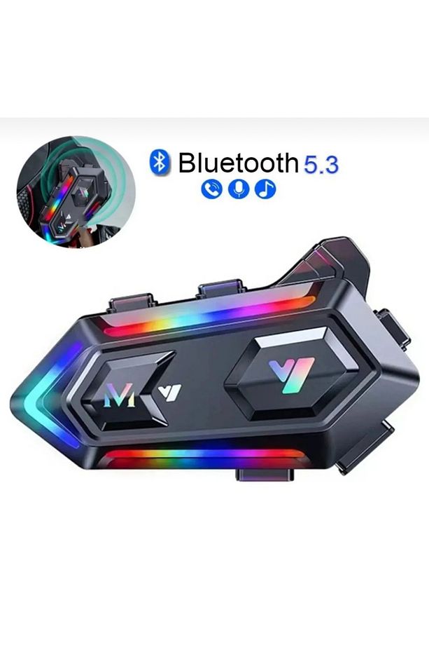 Kask Interkom Bluetooth Kask Mikrofon Kulaklık Stereo Motorsiklet Kulaklık - 3