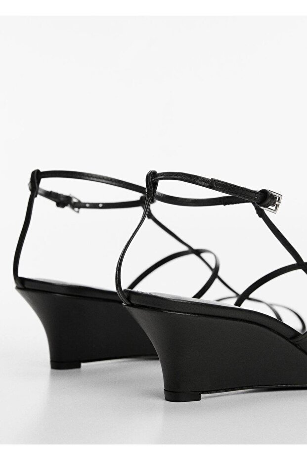 Deri bantlı sandalet - 6