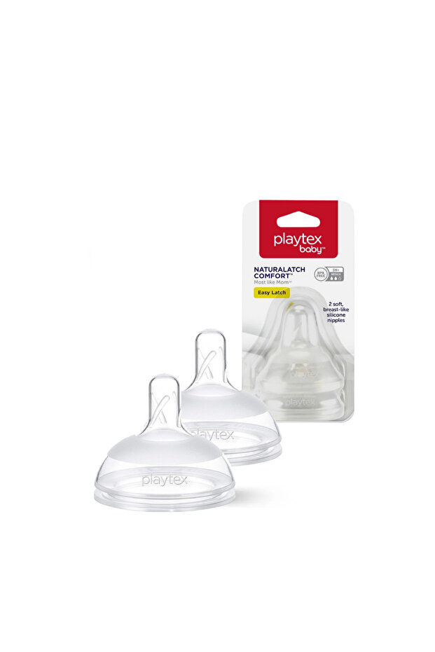 طفل ™ راحة NaturaLatch ® لهايات زجاجات لحديثي الولادة، للأطفال من عمر 3 أشهر فما فوق، تدفق متوسط، استجابة طبيعية، قطعتان