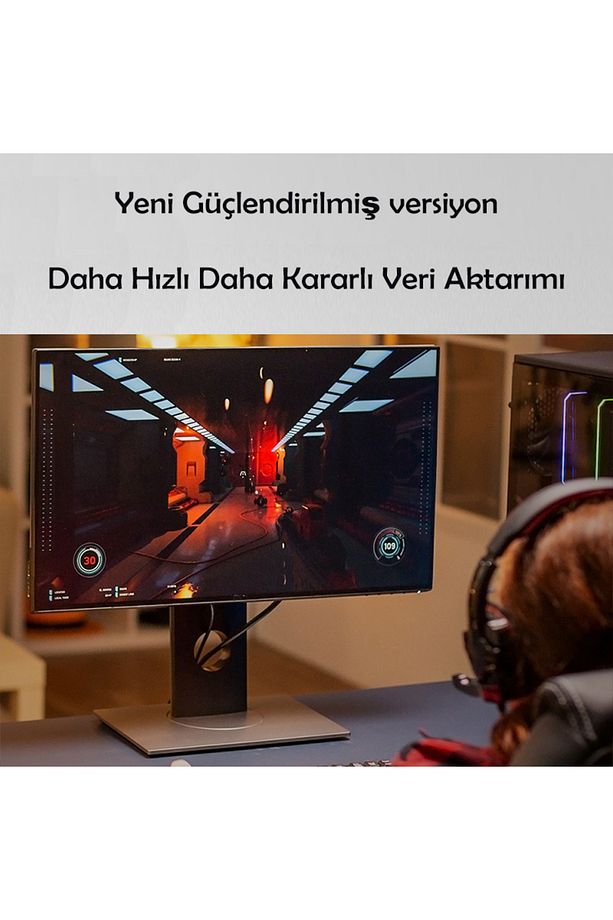 16k Displayport Dp Görüntü Aktarım Kablosu 3 Metre Bilgisayar Laptop Projektör Uyumlu V 2.1 - 5
