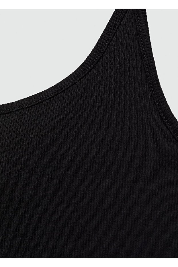 Askılı triko bluz - 6