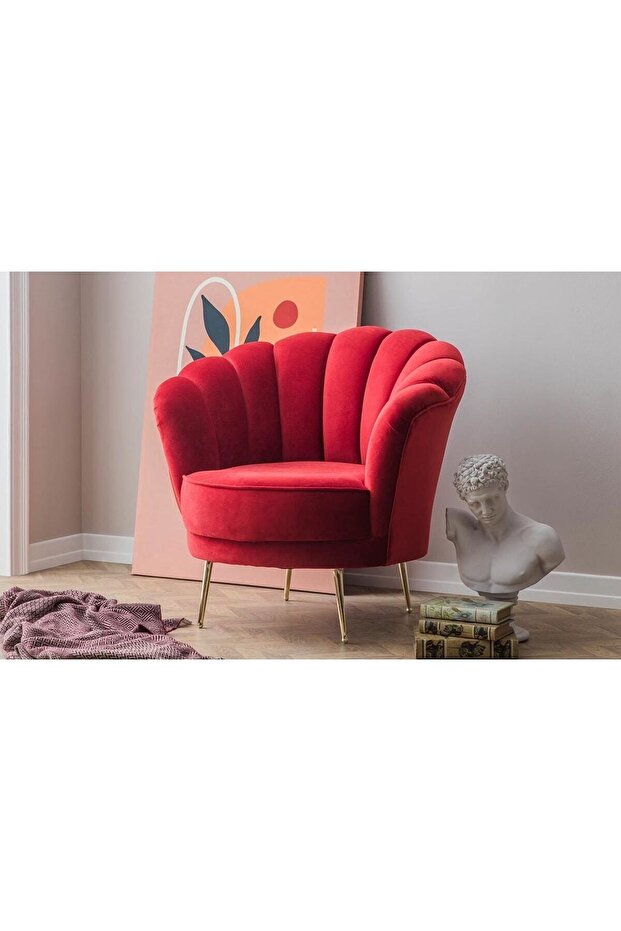 Papatya Kırmızı Berjer - 1