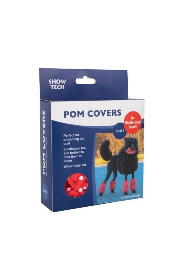 Show Tech Polka Dots Standart Boy Poodle için Paça Tüyü Koruyucu Kılıf 4'lü Set - 2