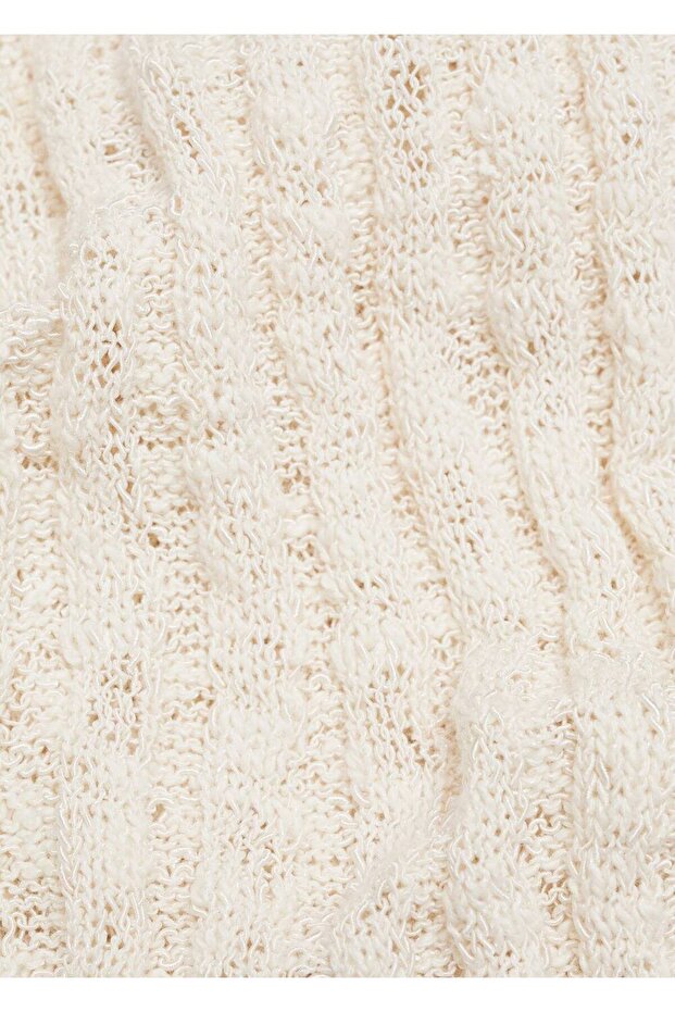 Gerippte, ausgestellte Strickhose - 6