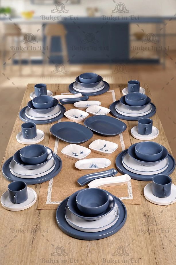 Blue Magic Kaktüs 6 Kişilik 48 Parça Yemek Ve Kahvaltı Seti - 2