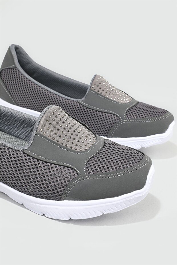 Breathen Orthopedic Grey Stones Daily Sports Ballet Flats