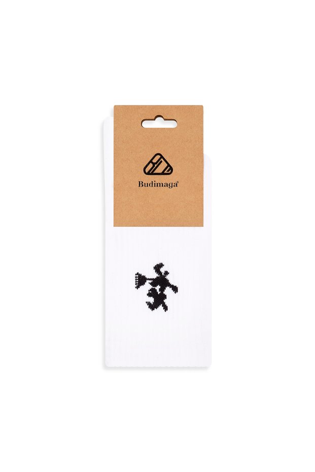 White Witch Logo Women's Sports Socks - Training Tennis Fitness Towel Sole