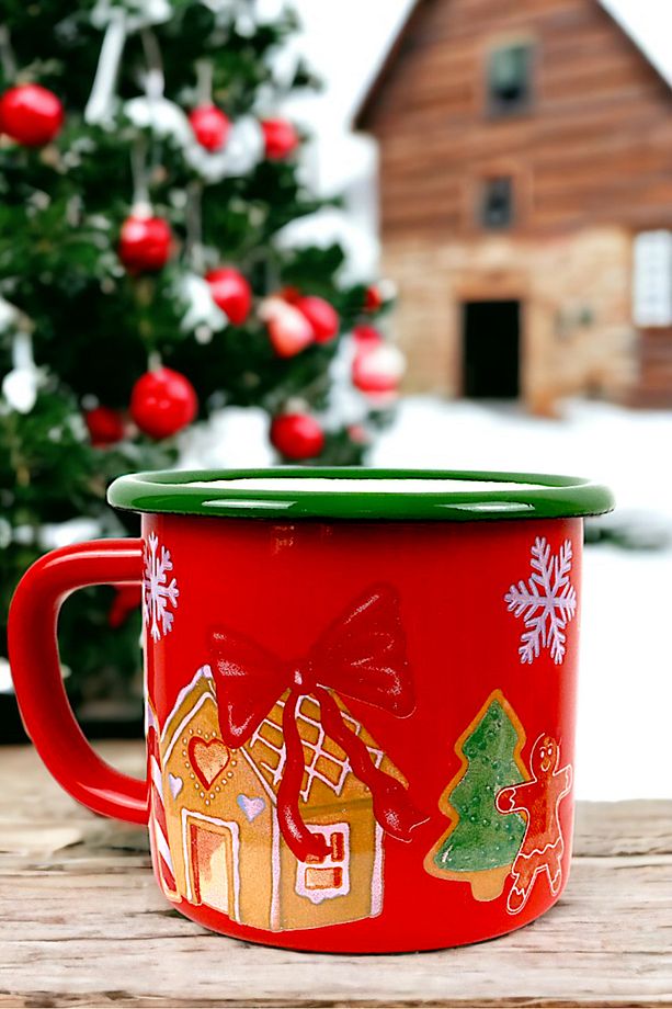 Emaye Kupa Bardak Camp Kamp Mug Fincan Kahve 380 Ml - 6