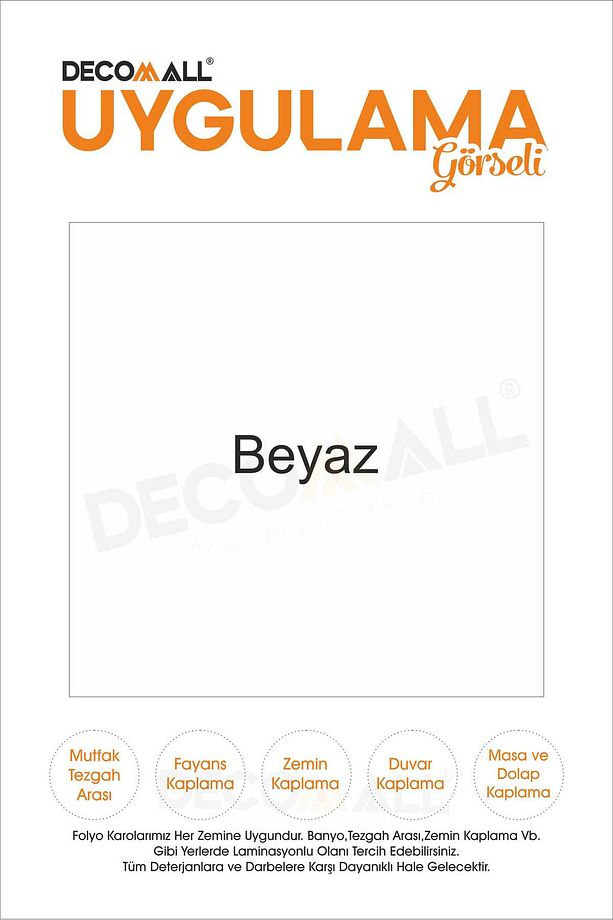 CodeK-2 Kendinden Yapışkanlı FOLYO KARO Suya Dayanıklı Mutfak Banyo Zemin Kaplama 30x30 Cm(4 ADET) - 3