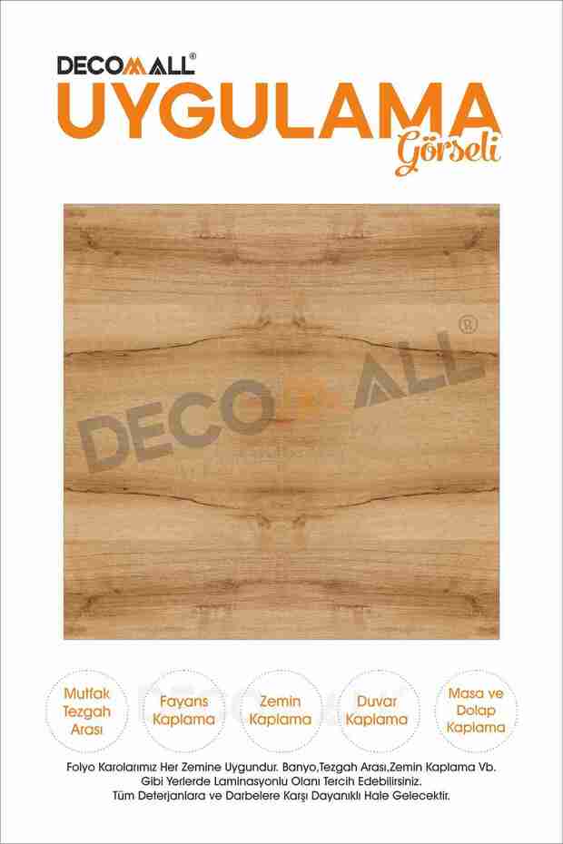 CodeK-19 Kendinden Yapışkanlı FOLYO KARO Suya Dayanıklı Mutfak Banyo Zemin Kaplama 30x30 Cm(4 ADET) - 3