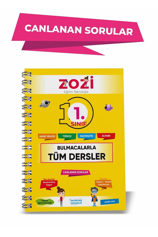 1.SINIF TURUNCU SET (Türkçe Soru Bankası-Matematik Soru Bankası-Problemler-Tüm Dersler Bulmaca) - 5
