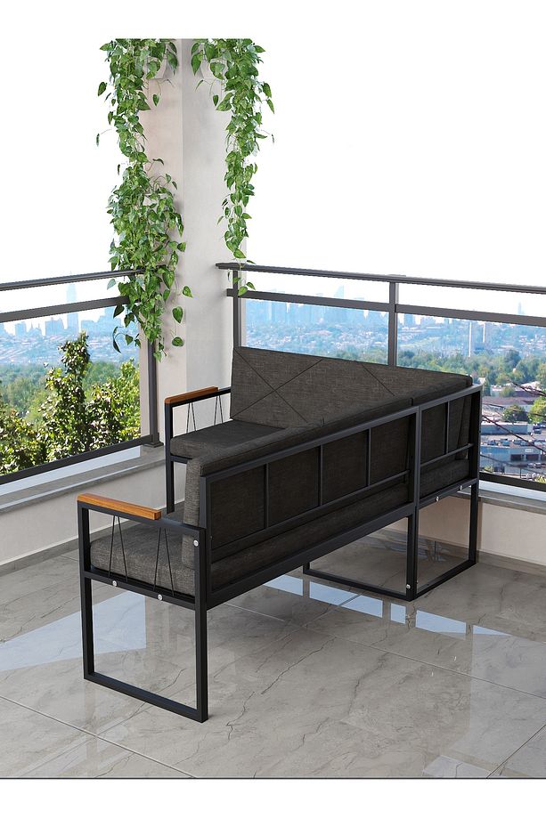 Src , Köşe Takımı, Mutfak, Balkon Köşe Takımı, - Antrasit - 4