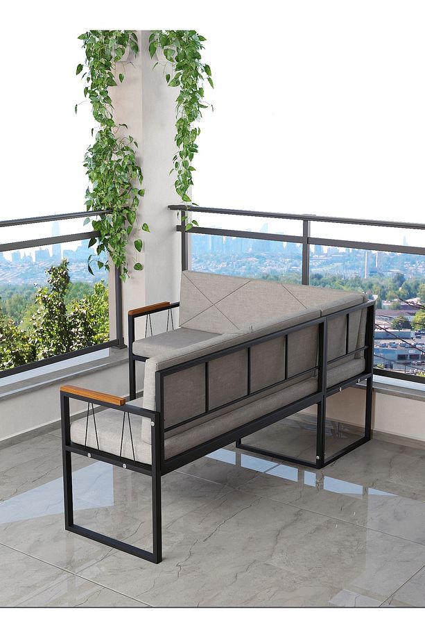 Src , Köşe Takımı, Mutfak, Balkon Köşe Takımı, - Açık Gri - 4