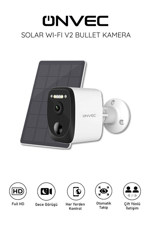 Solar Wifi V2 Bullet Kamera - 1
