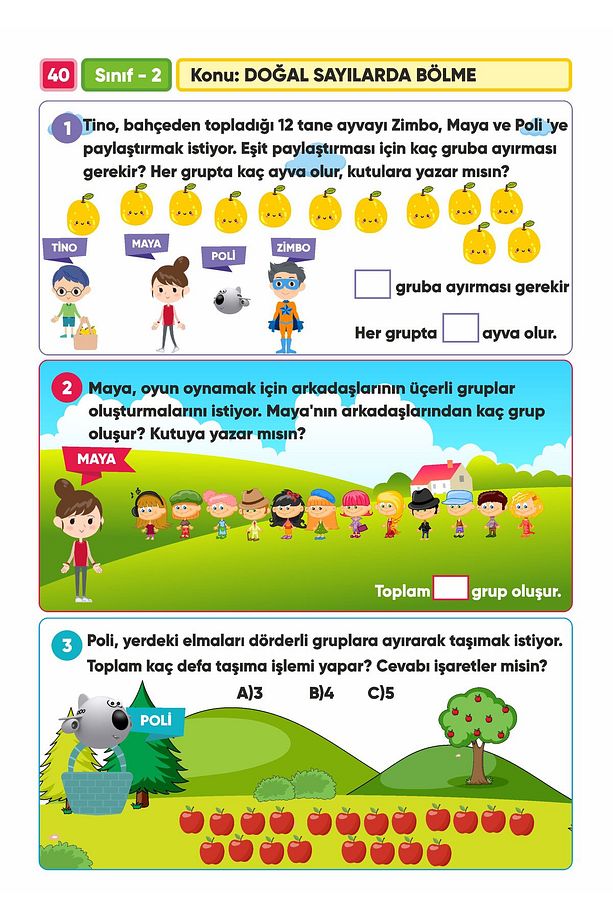2.sınıf Mavi Set (MAT SORU BNK-YENİ NESİL PROB-TAKVİM NOTLAR-KOLAY MAT-FEN BİL) 4kitap 1takvim Not - 7