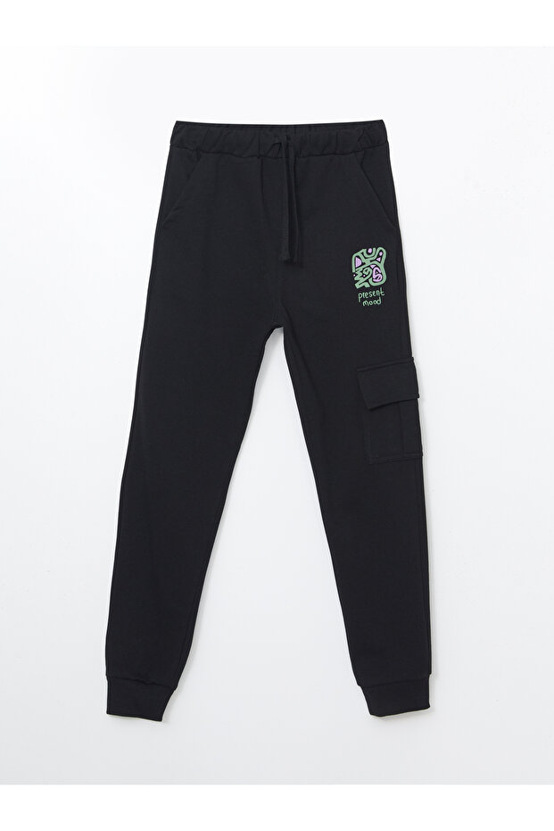 Beli Lastikli Erkek Çocuk Jogger Eşofman Altı - 1
