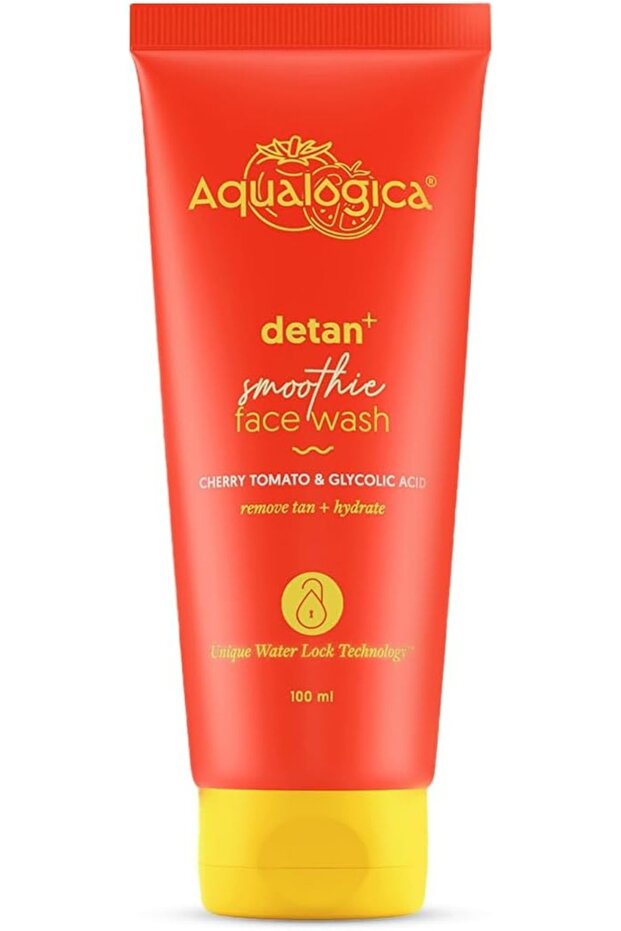 Detan+ Smoothie Face Wash (100ml) - Glycolic Acid Cleanser for Tan Removal & Glow