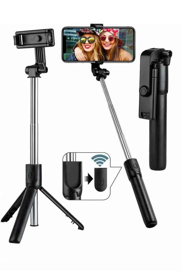 Ayaklı Siyah Mini Tripod - 6