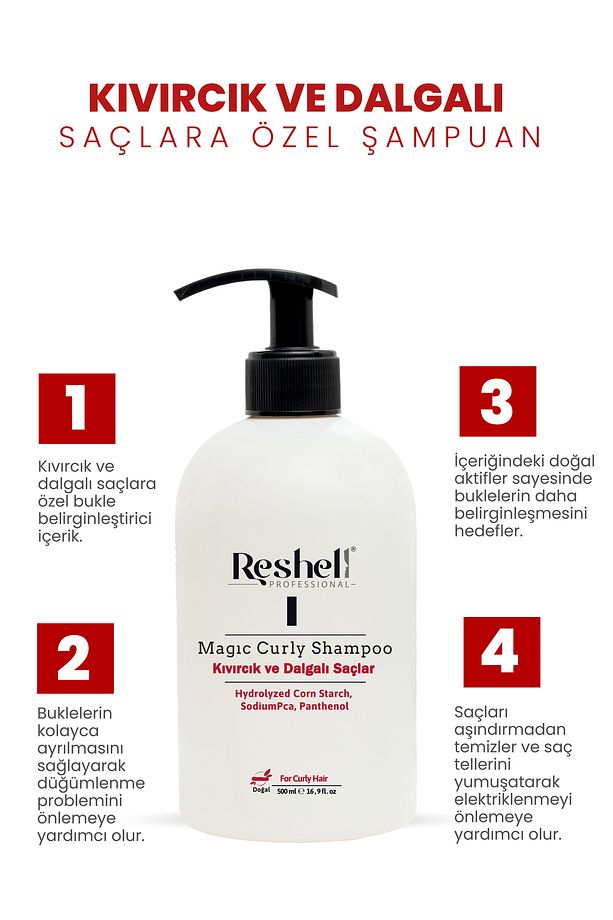 Kıvırcık Saçlar İçin Bukle Belirginleştirici Şampuan 500 ml - 3