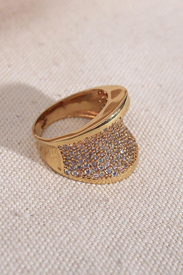 خاتم كبير من حجر الزركون - 1