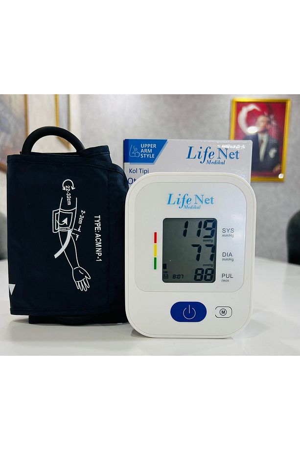 Tansiyon Aleti Üst Koldan Dijital Tansiyon Ölçer, Nabız Ölçer, Usb Girişli BP310A - 8