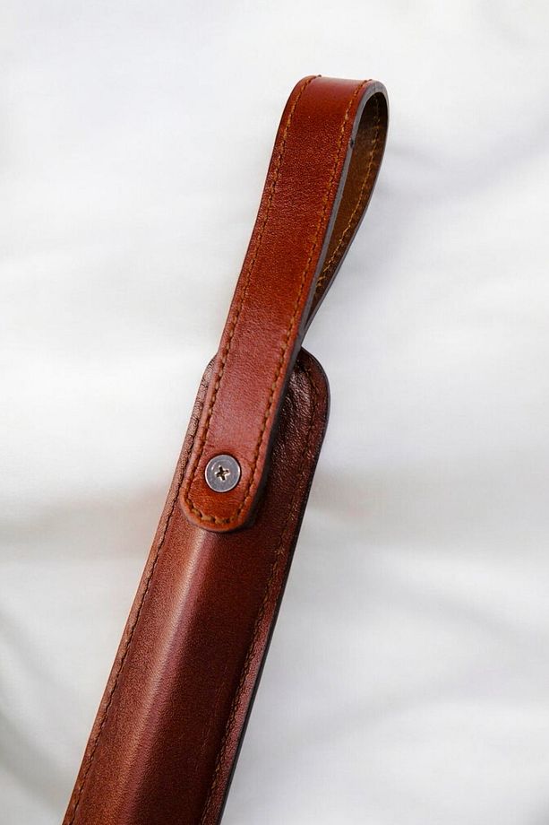 Çelik Gövdeli Deri Kaplama Yumuşak Ayakkabı Çekeceği Kerata 50cm Kahverengi C-1-1-144 - 3