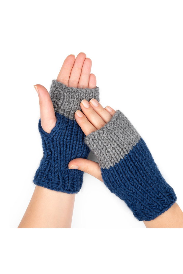 Örgü Parmaksız Eldiven - 2