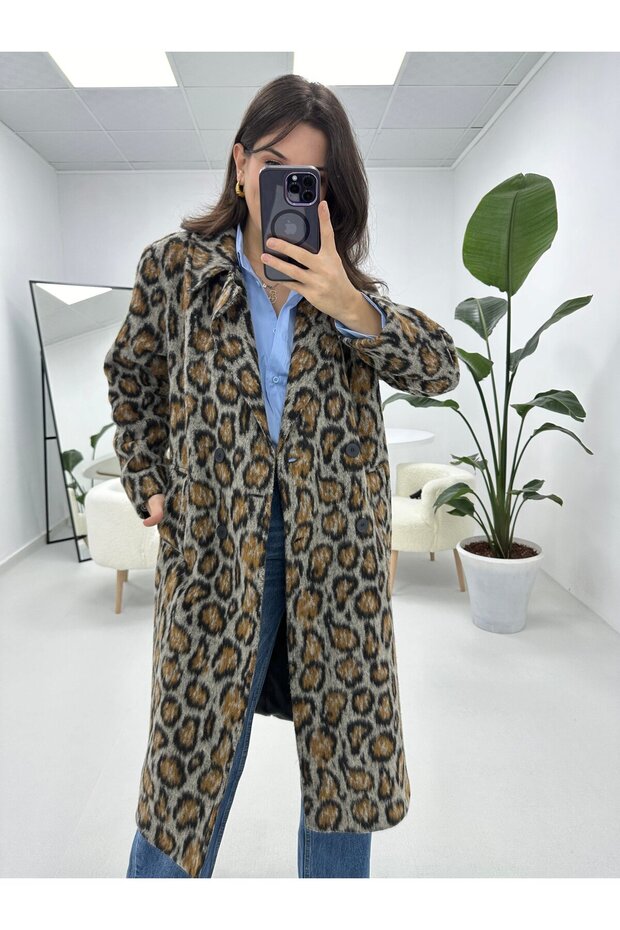 Leopard Print Coat