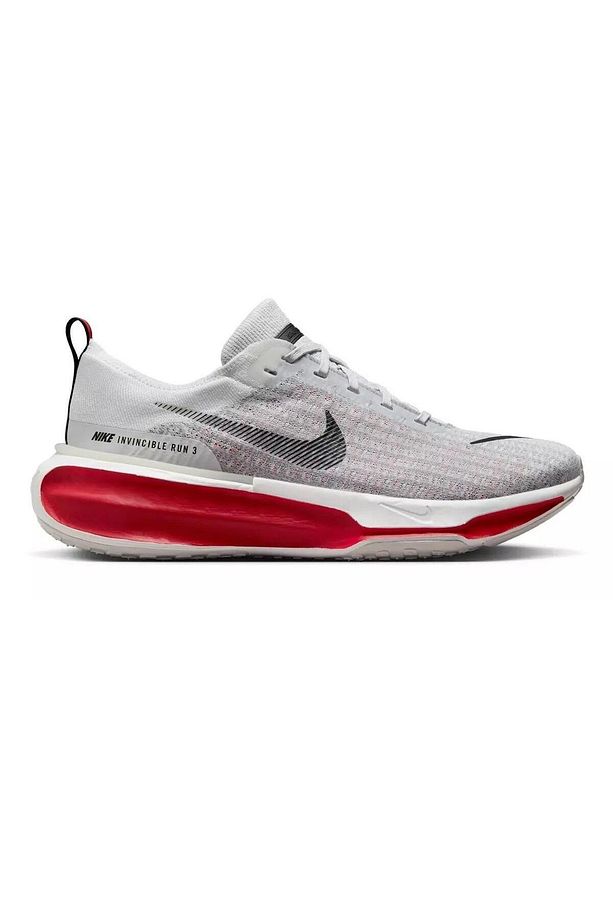 Zoomx Invincible Run Flyknit 3 Road Running Erkek Koşu Antrenman Ayakkabısı Gri-kırmızı - 3