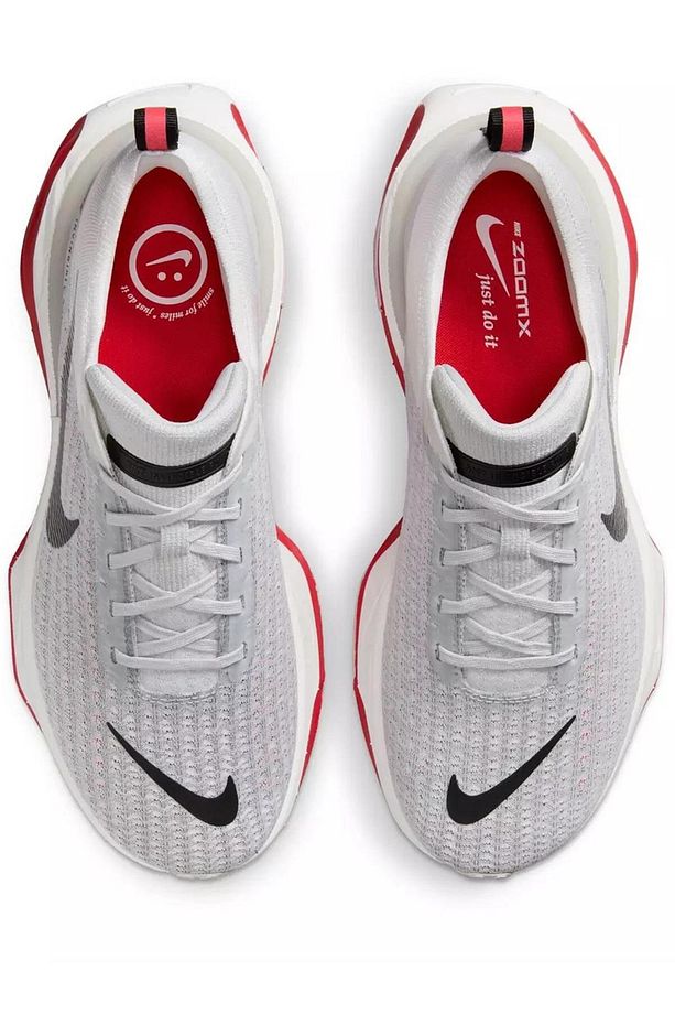 Zoomx Invincible Run Flyknit 3 Road Running Erkek Koşu Antrenman Ayakkabısı Gri-kırmızı - 7