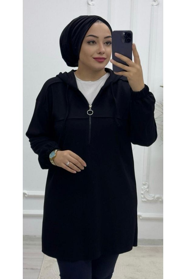 Fermuarli Kadin Tuni̇k - 1