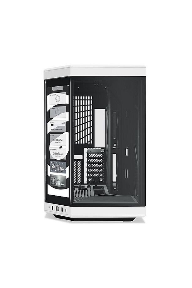 Y70 Touch Panda Temperli Cam USB 3.2 E-ATX Dual Chamber Mid Tower Ekranlı Gaming Kasa - 2